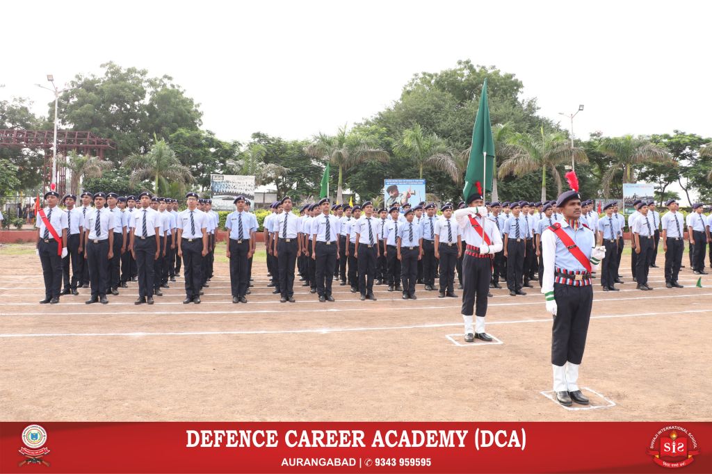 flag-presentation-defence-career-academy-aurangabad-join-Indian-Air-force